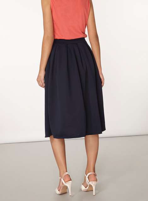 Navy Scuba Full Skirt